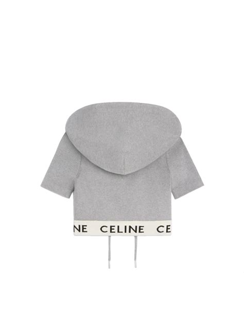 celine zip up crop top|CELINE Zip.